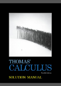 Solution manual for Thomas' Calculus 12th Edition