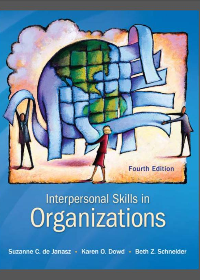 Interpersonal Skills in Organizations 4th Edition