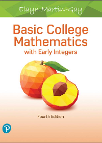 (eBook PDF)Basic College Mathematics with Early Integers 4th Edition by Elayn Martin-Gay