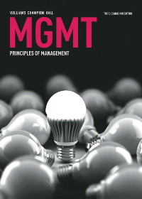 Test Bank for MGMT - Principles of Management, 3rd Canadian Edition by Chuck Williams,Terri Champion,Ike Hall