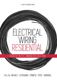 (eBook PDF)Electrical Wiring: Residential, Seventh Canadian Edition by Ray Mullin , Tony Branch , Sandy Gerolimon , Craig Trineer , Bill Todd , Phil Simmons 