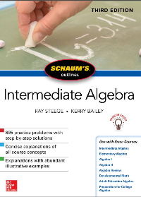 (eBook PDF)Schaum’s Outline of Intermediate Algebra 3rd Edition by Ray Steege, Kerry Bailey