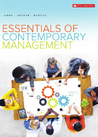 Solution manual for Essentials of Contemporary Management, Fifth Canadian Edition  by Gareth R.Jones