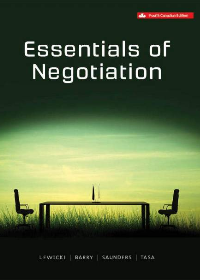 (eBook PDF)Essentials Of Negotiation 4th Canadian Edition by Roy Lewicki,Kevin Tasa