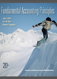 (eBook PDF)Fundamental Accounting Principles 20th Edition by John Wild, Ken W. Shaw, Barbara Chiappetta
