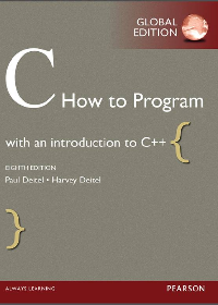 (eBook PDF) C How to Program,8th Global Edition