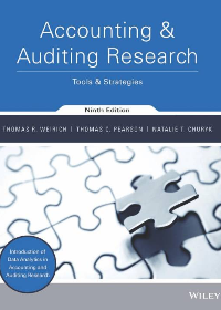(eBook PDF)Accounting and Auditing Research: Tools and Strategies, 9th Edition by Thomas R. Weirich,Thomas C. Pearson,Natalie Tatiana Churyk