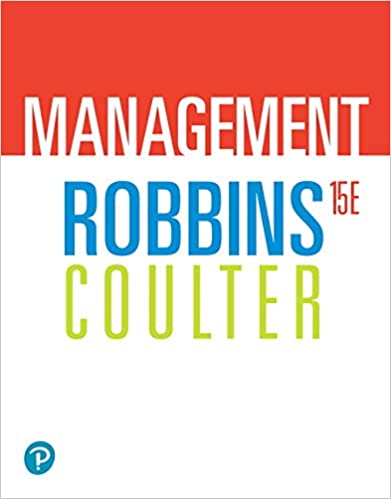 (Test Bank)Management 15th Edition  by Stephen Robbins , Mary Coulter 