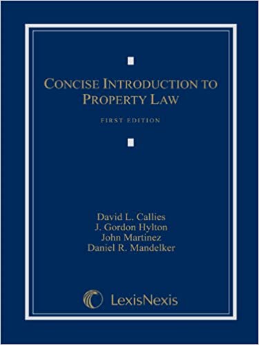 (eBook PDF)Concise Introduction to Property Law by  David L. Callies , J. Gordon Hylton