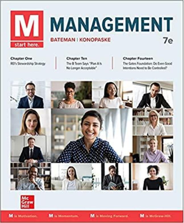 (eBook PDF)M: Management 7th Edition by Thomas Bateman,Robert Konopaske