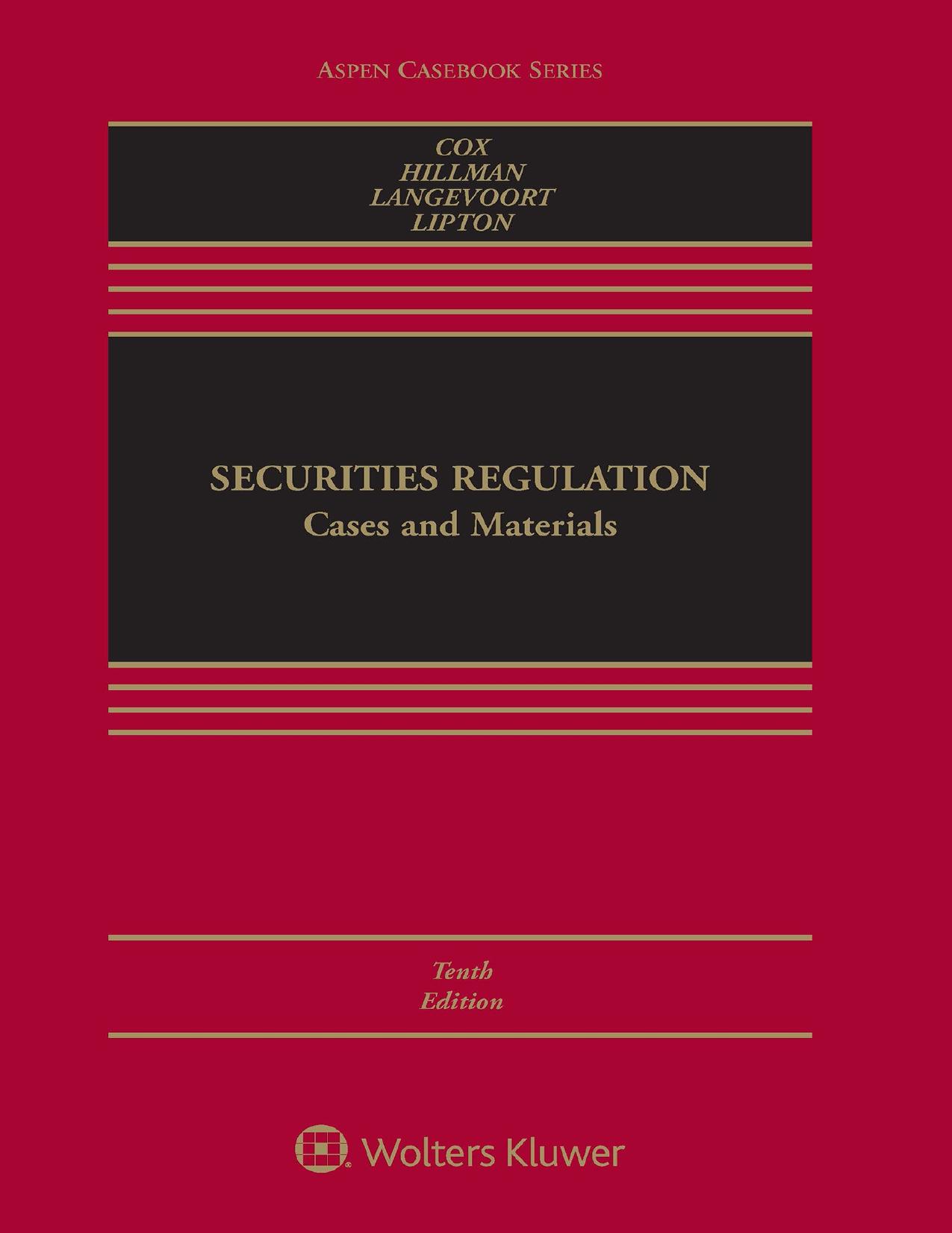 (eBook PDF)Securities Regulation: Cases and Materials 10th Edition by James D. Cox,Robert W. Hillman