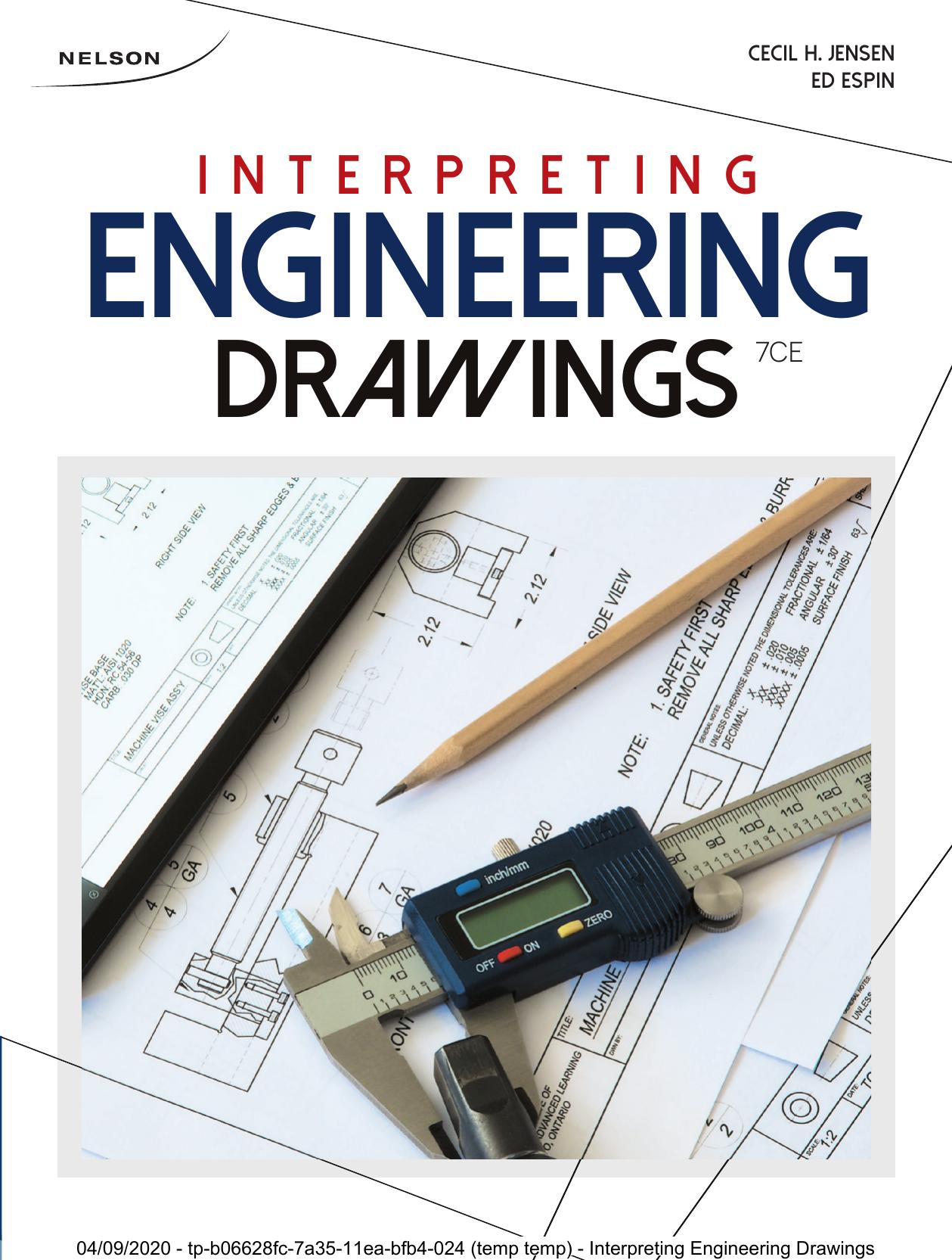 (eBook PDF)Interpreting Engineering Drawings 7th Edition by Cecil H. Jensen