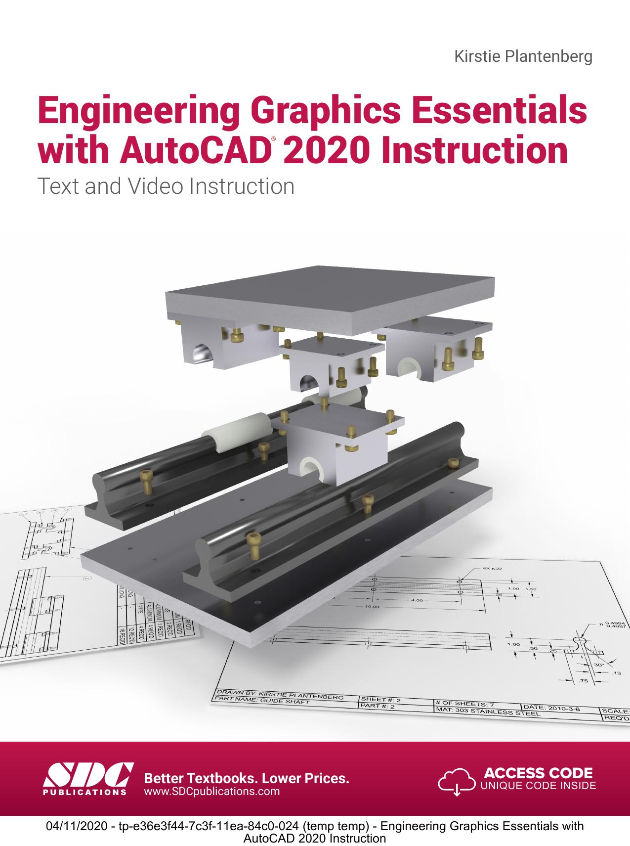 (eBook PDF)Engineering Graphics Essentials with AutoCAD 2020 Instruction by Kirstie Plantenberg