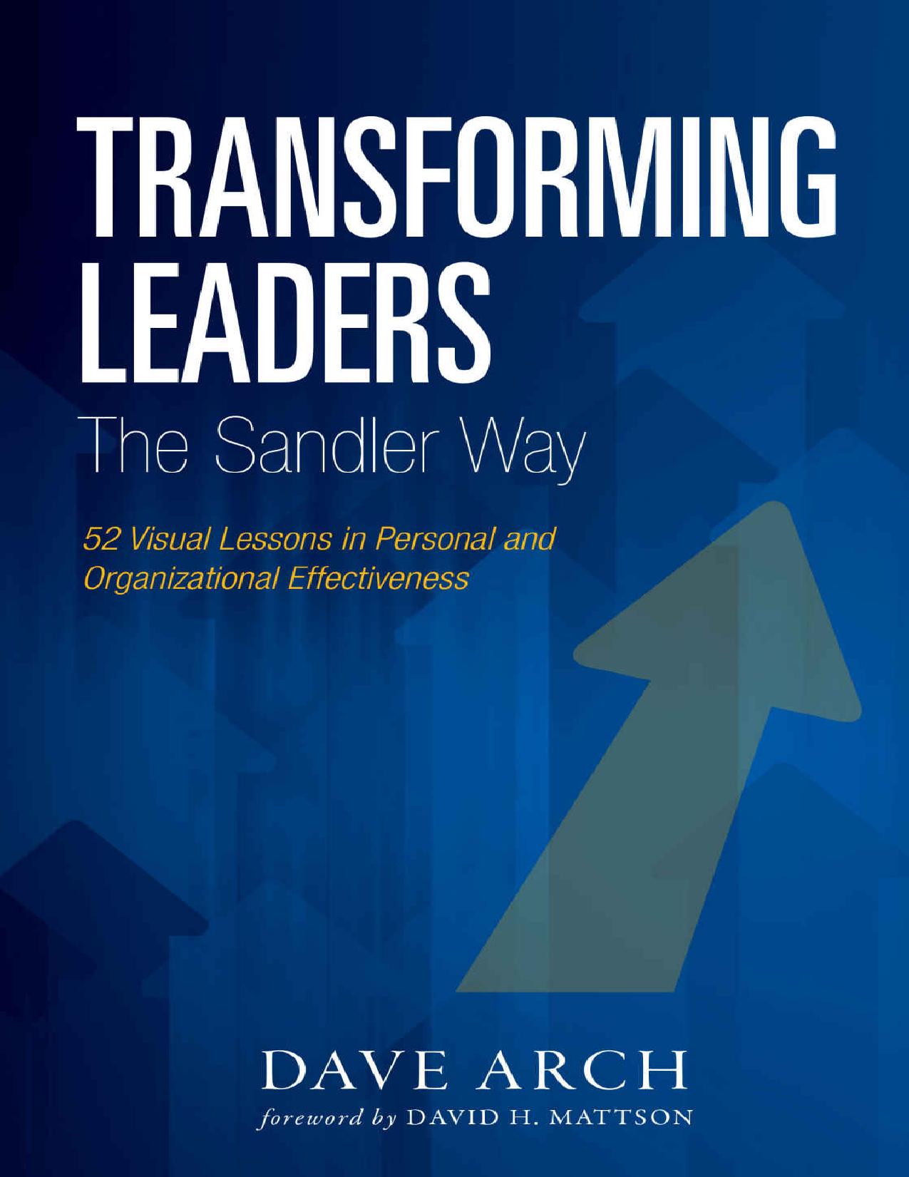 (eBook PDF)Transforming Leaders the Sandler Way by Dave Arch