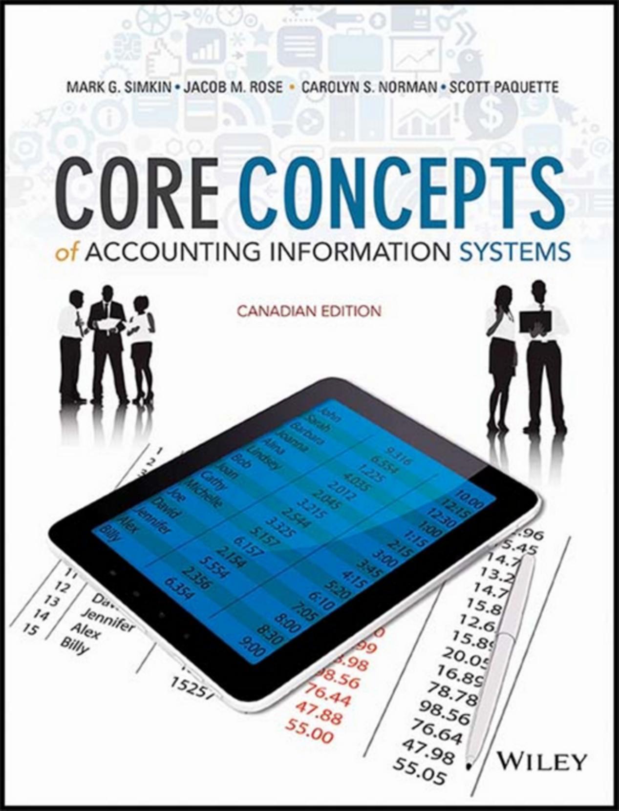 (eBook PDF)Core Concepts of Accounting Information Systems Canadian Edition by Mark G. Simkin,Carolyn S. Norman,Scott Paquette