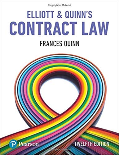 (eBook PDF)Elliott and Quinn's Contract Law 12th Edition by Catherine Elliott , Frances Quinn 