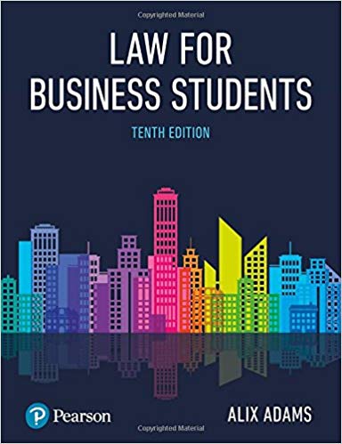 (eBook PDF)Adams' Law for Business Students 10th Edition by Ms Alix Adams 