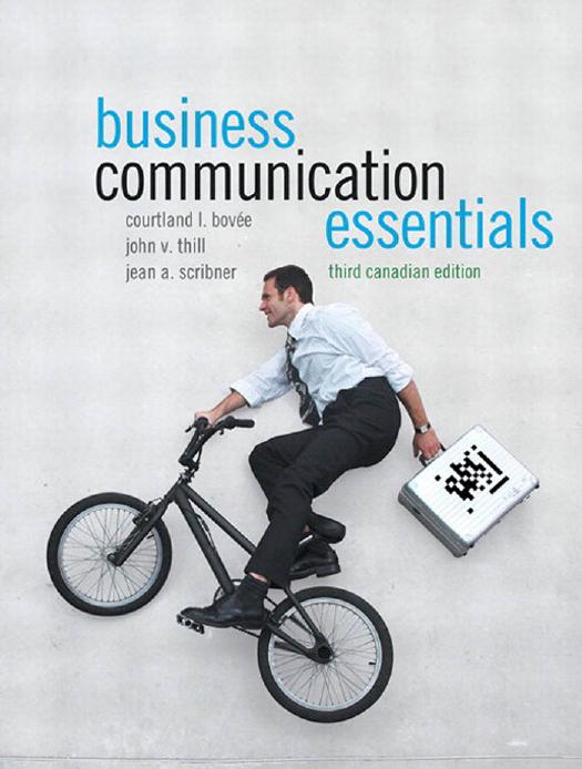 (eBook PDF)Business Communication Essentials, Third 3rd Canadian Edition by Courtland L. Bovee,John V. Thill