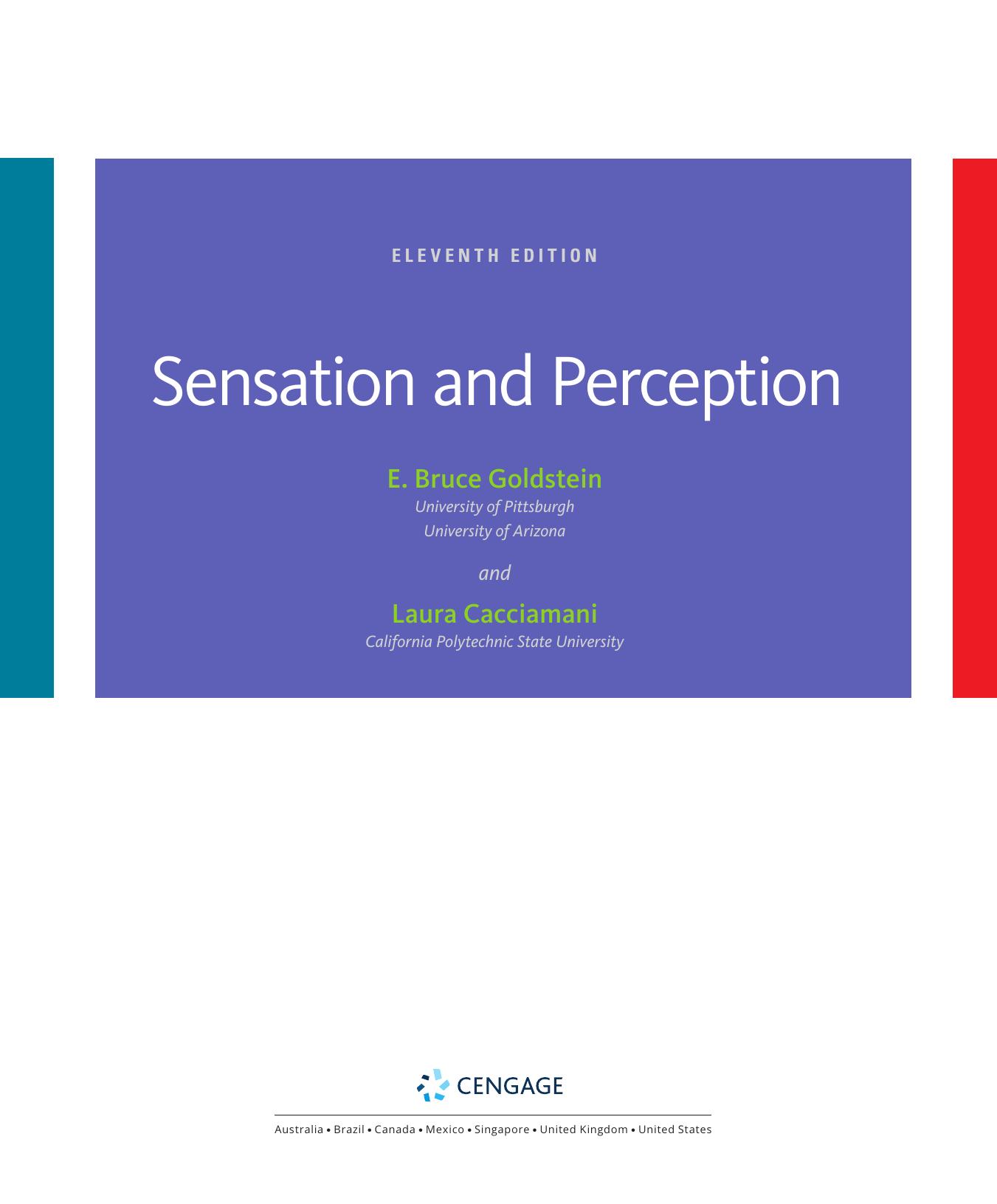 (eBook PDF)Sensation and Perception 11th Edition by E. Bruce Goldstein 