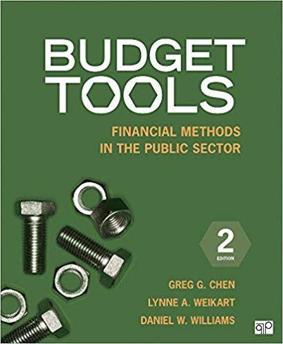 Budget Tools: Financial Methods in the Public Sector 2nd Edition by  Greg G. Chen