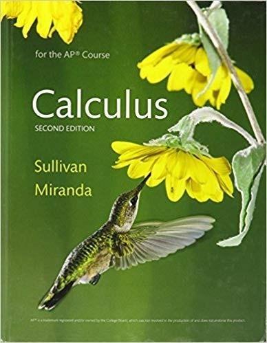 Calculus for the AP Course Second Edition by  Michael Sullivan 