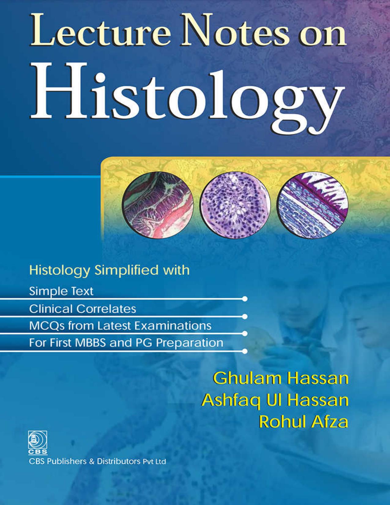 (eBook PDF)Lecture Notes on Histology by Rohul Afza Ghulam Hassan, Ashfaq Ul Hassan