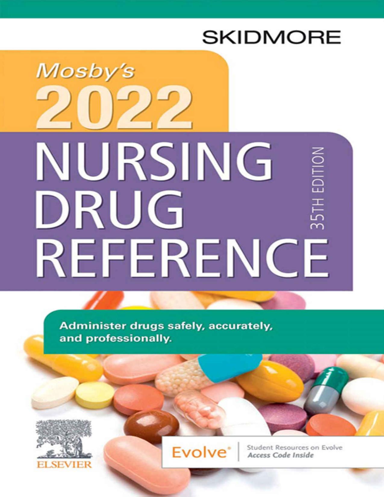 (eBook PDF)Mosby's 2022 Nursing Drug Reference - E-Book (ISSN) 35th Edition by Linda Skidmore-Roth RN  MSN  NP