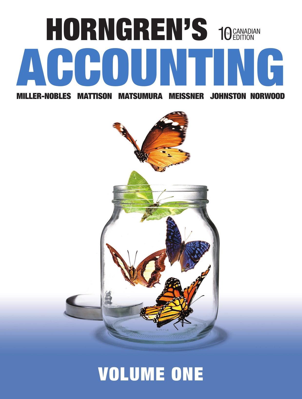 (eBook PDF)Horngren s Accounting, Volume 1, Tenth 10th Canadian Edition by Tracie L. Miller-Nobles