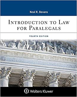 (eBook EPUB)Introduction to Law for Paralegals 4th Edition by Neal R Bevans  