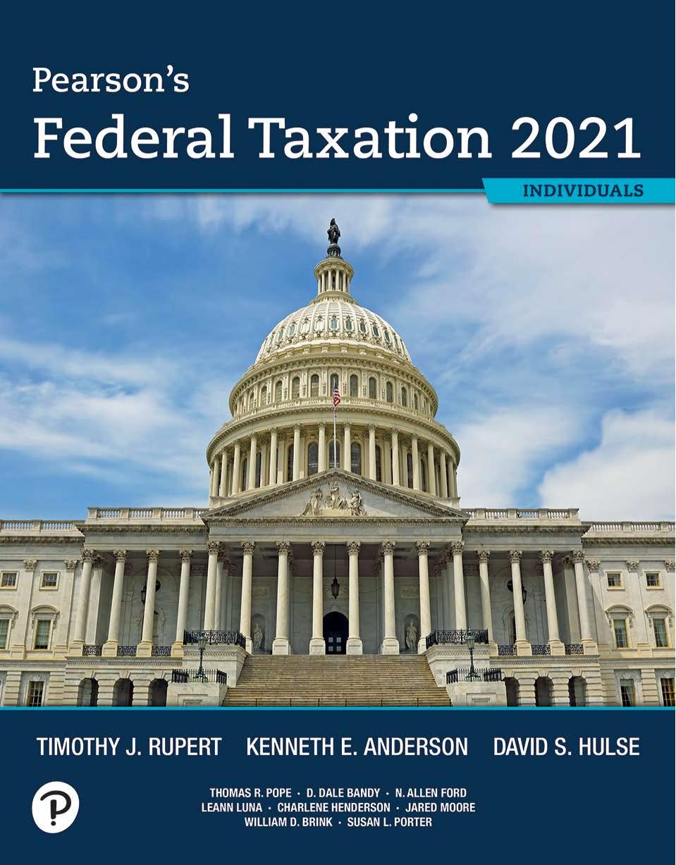 (eBook PDF)Pearson's Federal Taxation 2021 Individuals 34th Edition by Timothy J. Rupert,Kenneth E. Anderson