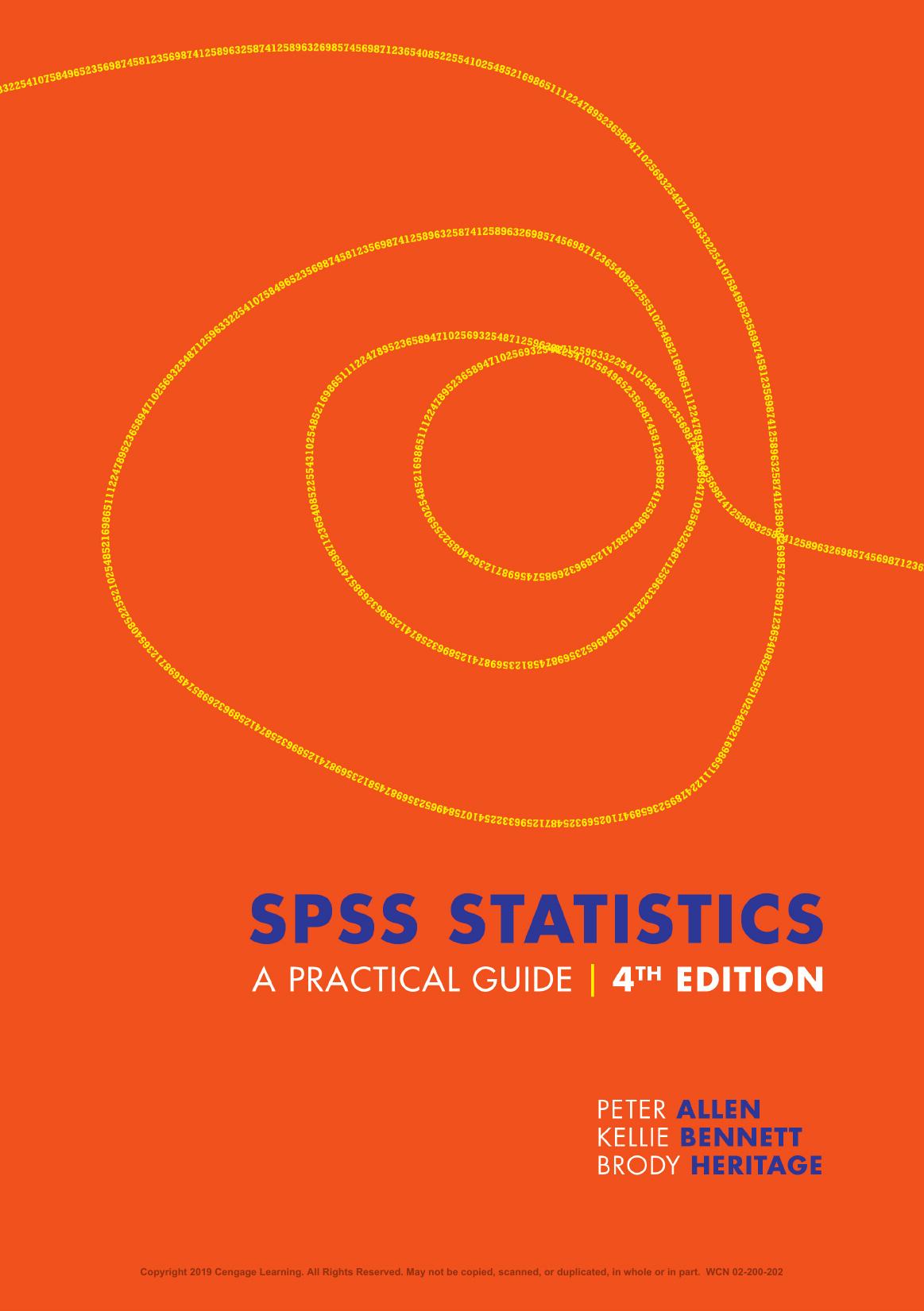 (eBook PDF)SPSS Statistics A Practical Guide with Student Resource Access 4th Edition By Peter Allen by Brody Heritage , Peter Allen , Kellie Bennett