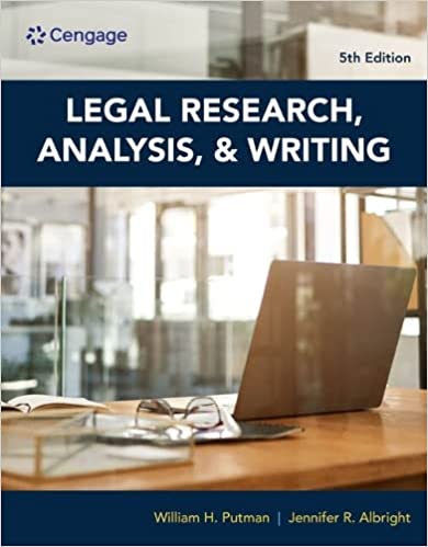 (eBook PDF)Legal Research, Analysis, and Writing 5th Edition  by William H. Putman,Jennifer Albright