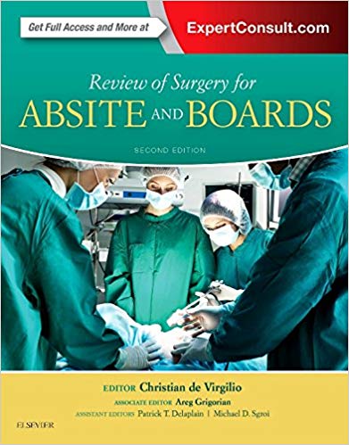 (eBook PDF)Review of Surgery for ABSITE and Boards, 2e by Christian DeVirgilio MD FACS , Areg Grigorian MD 