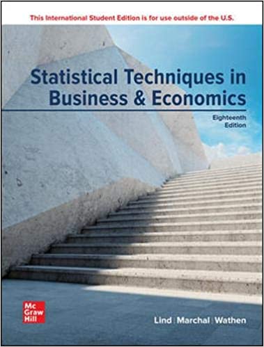 (eBook PDF)Statistical Techniques in Business and Economics 8th Edition  by Douglas Lind,William Marchal,Samuel Wathen