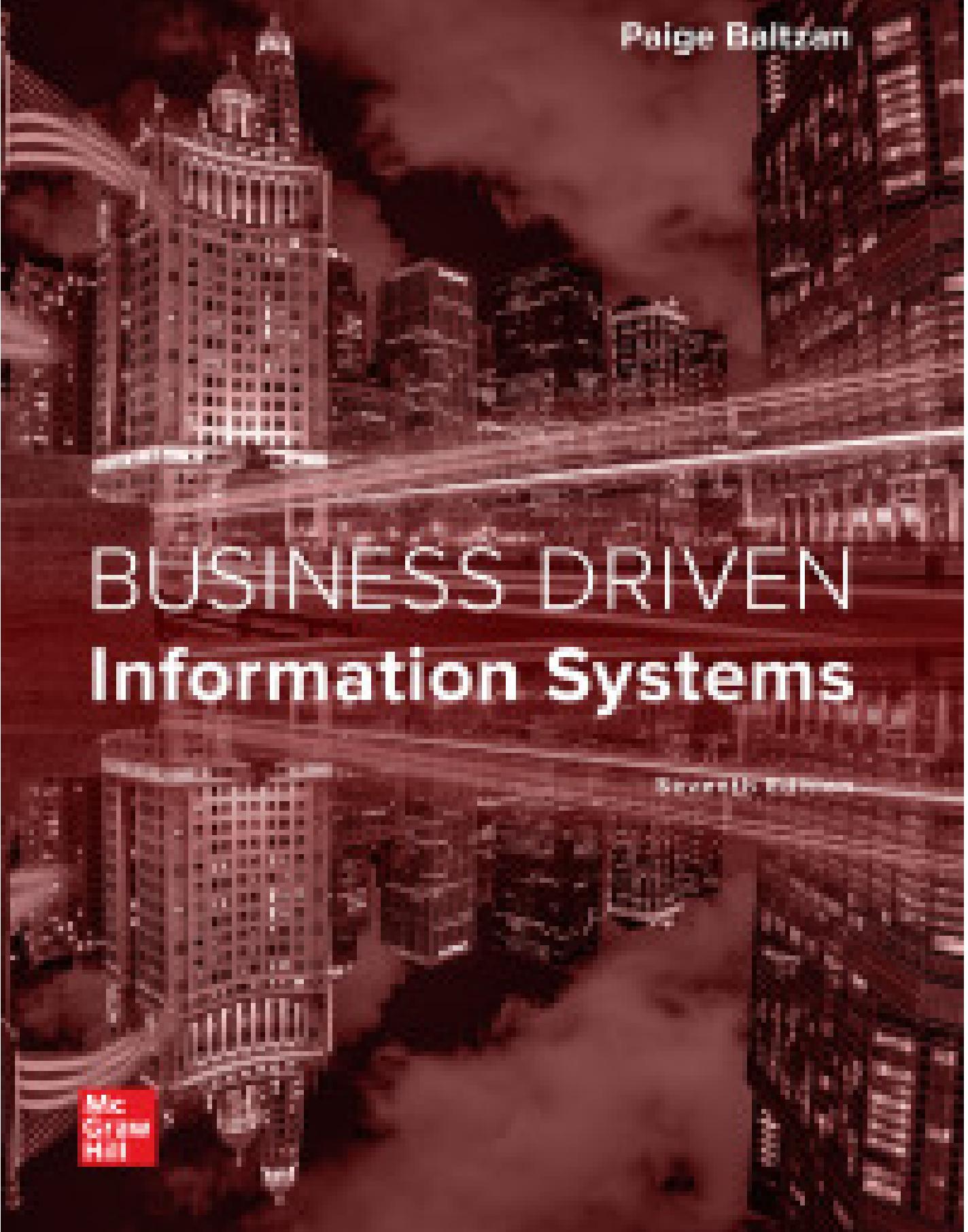 (eBook PDF)Business Driven Information Systems 7th Edition by Paige Baltzan