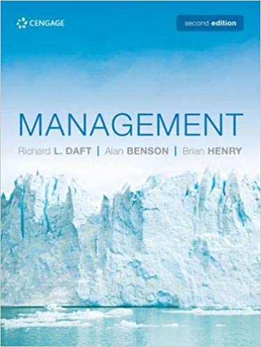 (eBook PDF)Management, 2nd EMEA Edition by Richard Daft , Alan Benson , Brian Henry 