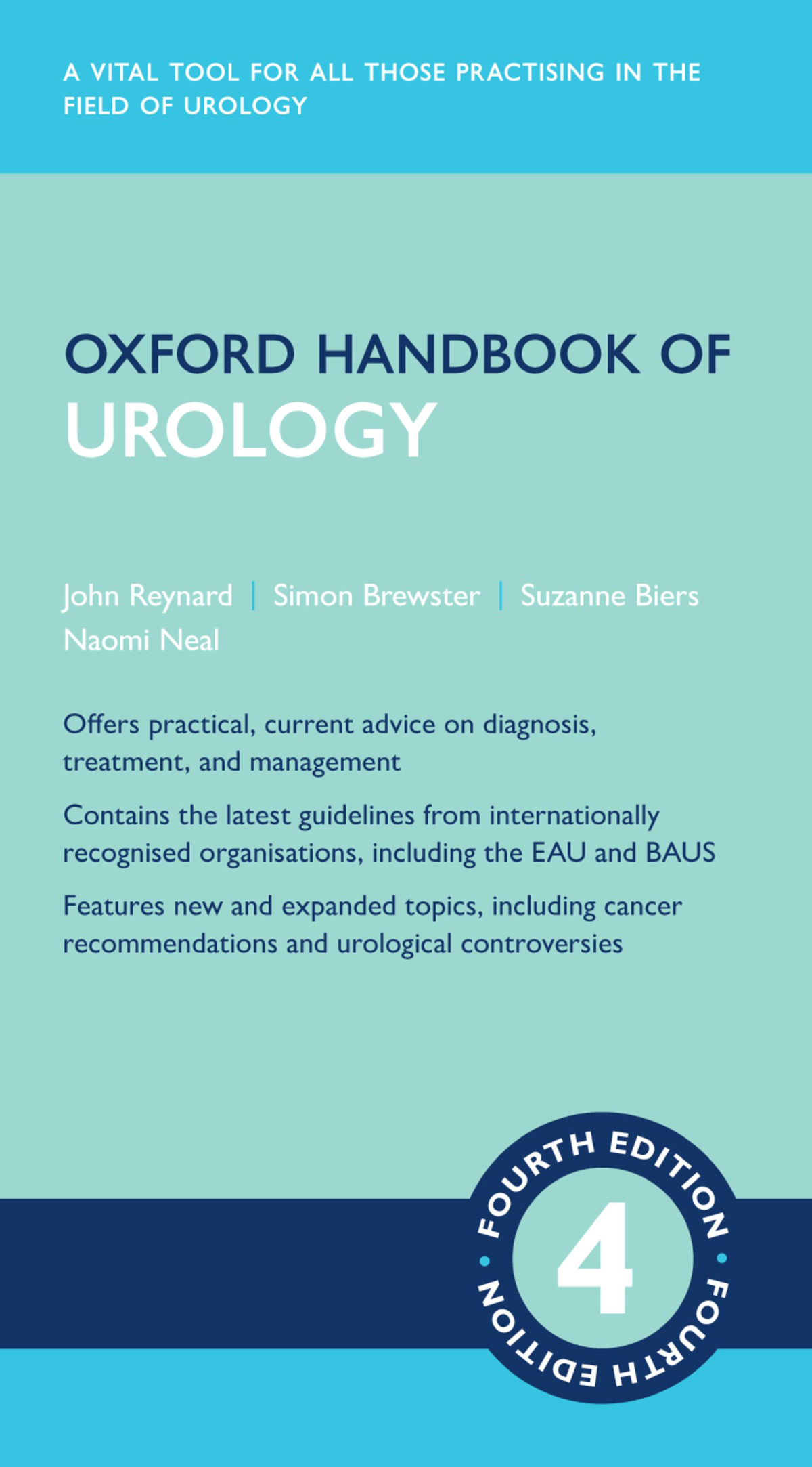 (eBook PDF)Oxford Handbook of Urology 4th edition by John Reynard