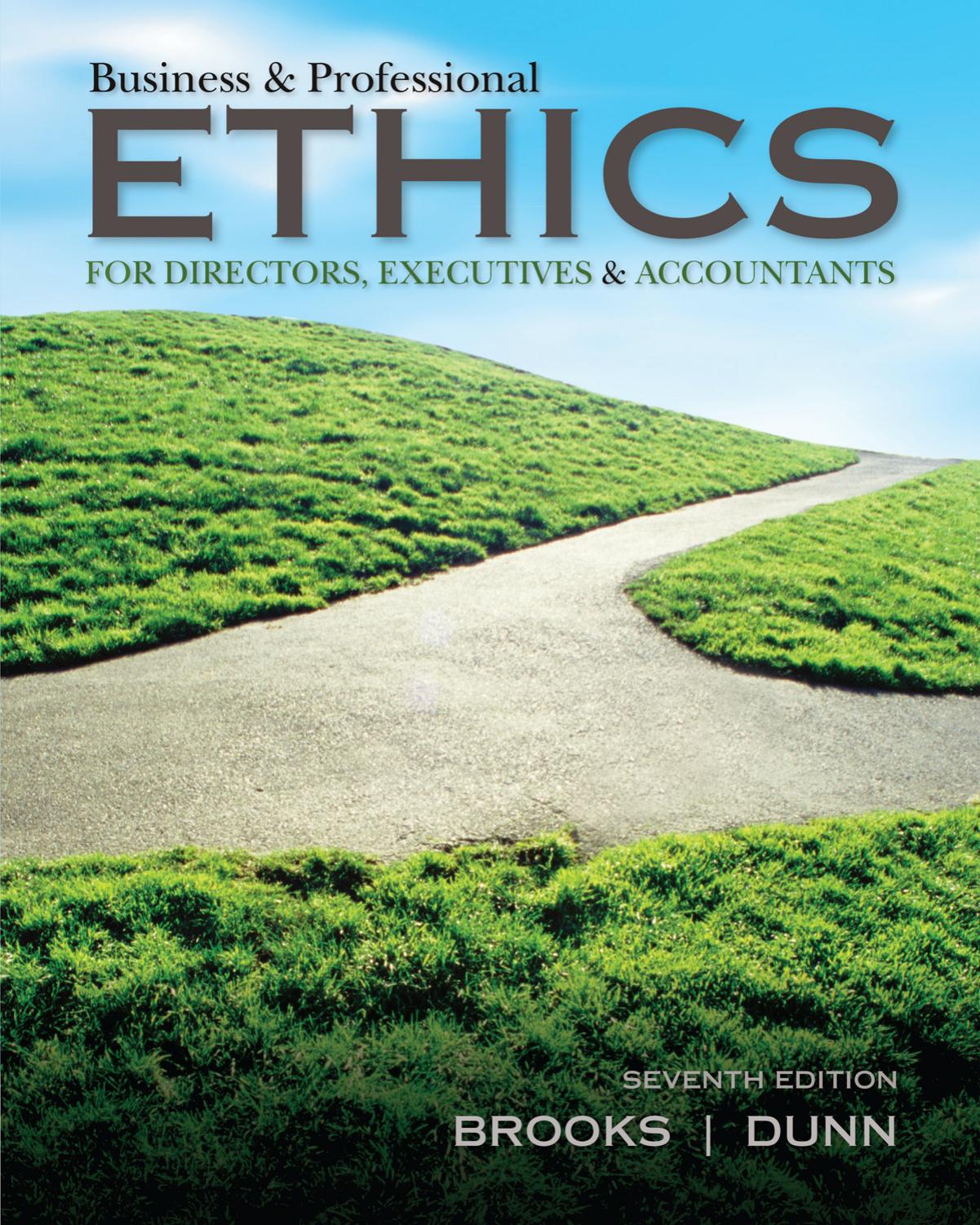 (eBook PDF)Business & Professional Ethics 7th Edition by Leonard J. Brooks,Paul Dunn