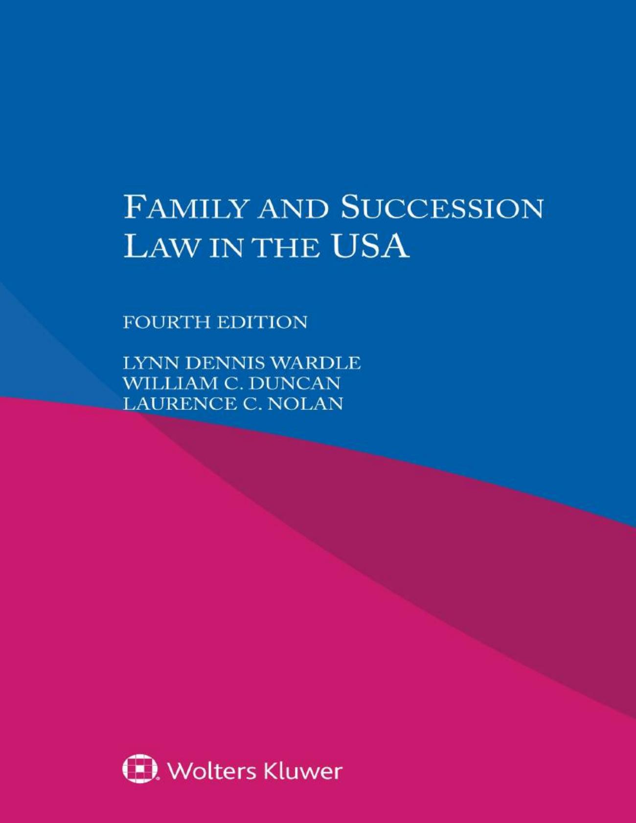 (eBook PDF)Family and Succession Law in the USA 4th Edición by Lynn Dennis Wardle , William C. Duncan , Laurence C. Nolan  