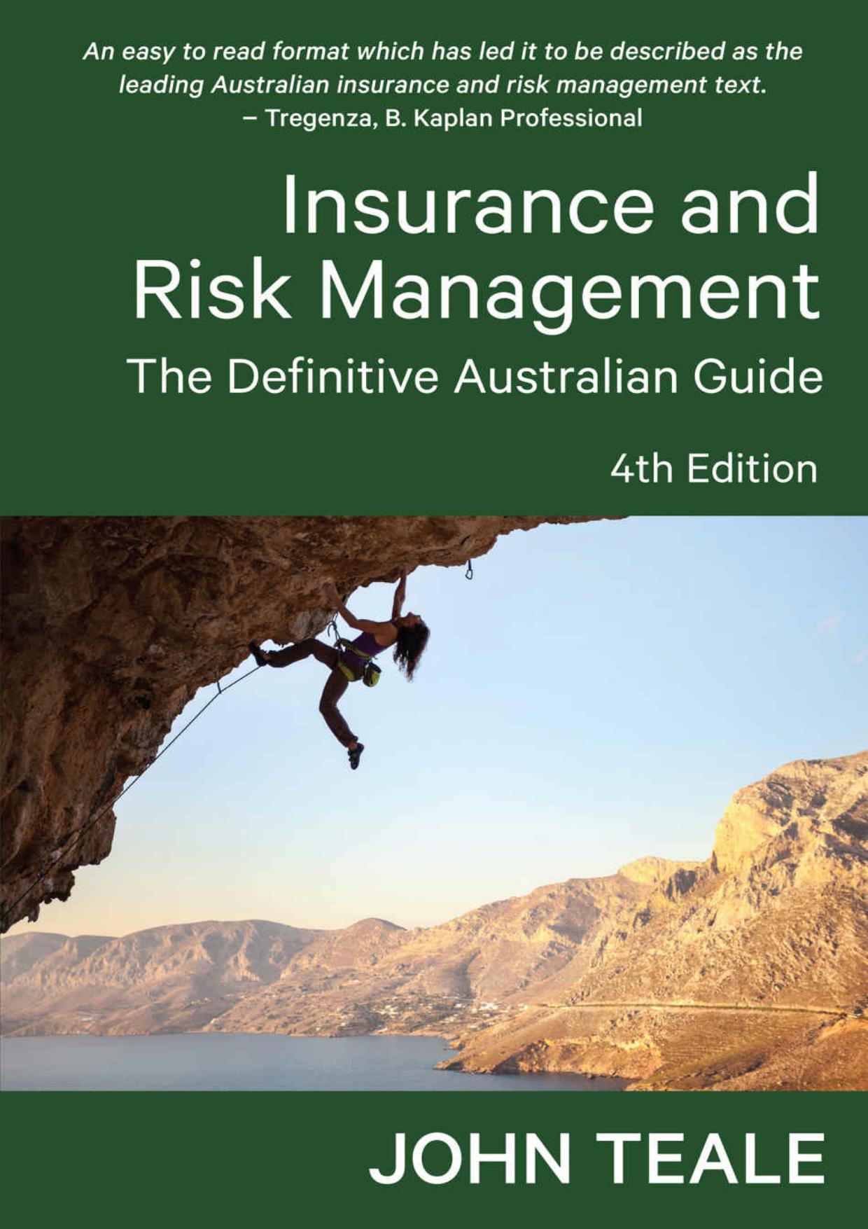 (eBook PDF)Insurance and Risk Management: The Definitive Australian Guide 4th Edition by John Teale