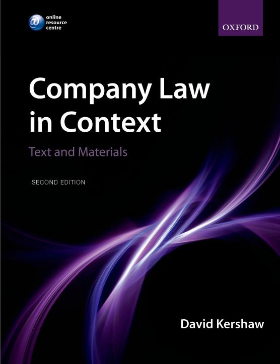 (eBook PDF)Company Law in Context: Text and Materials: Text and materials 2nd Edition by David Kershaw
