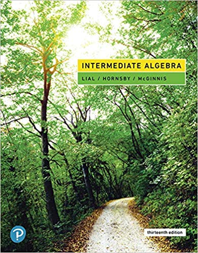 (eBook PDF)Intermediate Algebra, 13th Edition  by Margaret L. Lial , John Horns, Terry McGinnis 