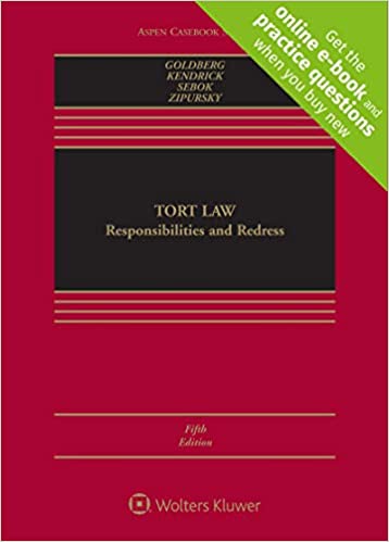 (eBook PDF)Tort Law Responsibilities and Redress 5th Edition by John C P Goldberg , Anthony J Sebok