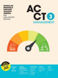 (eBook PDF)ACCT3 Management, 3rd Asia-Pacific Edition  by Prabhu Sivabalan