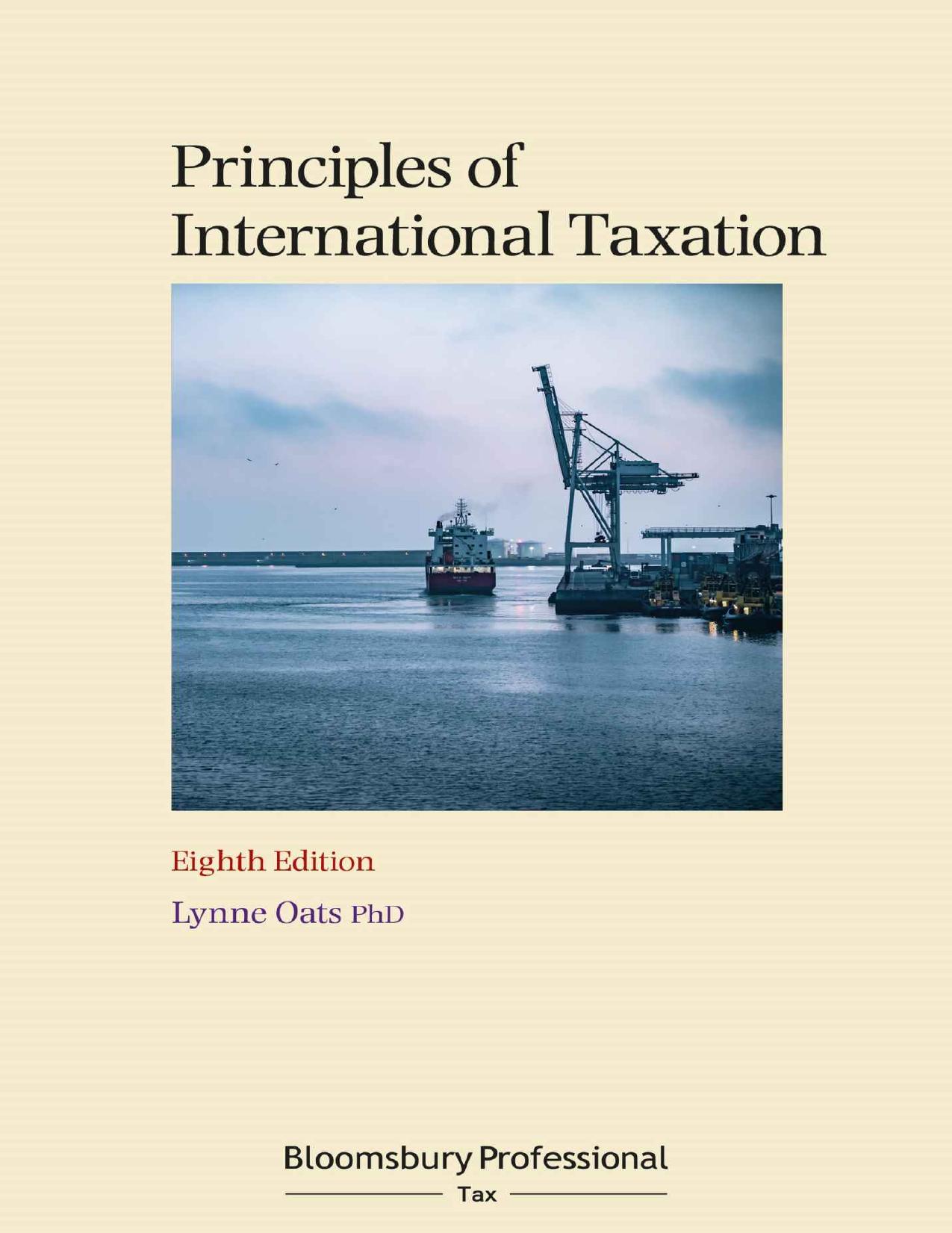 (eBook PDF)Principles of International Taxation 8th Edition by Lynne Oats