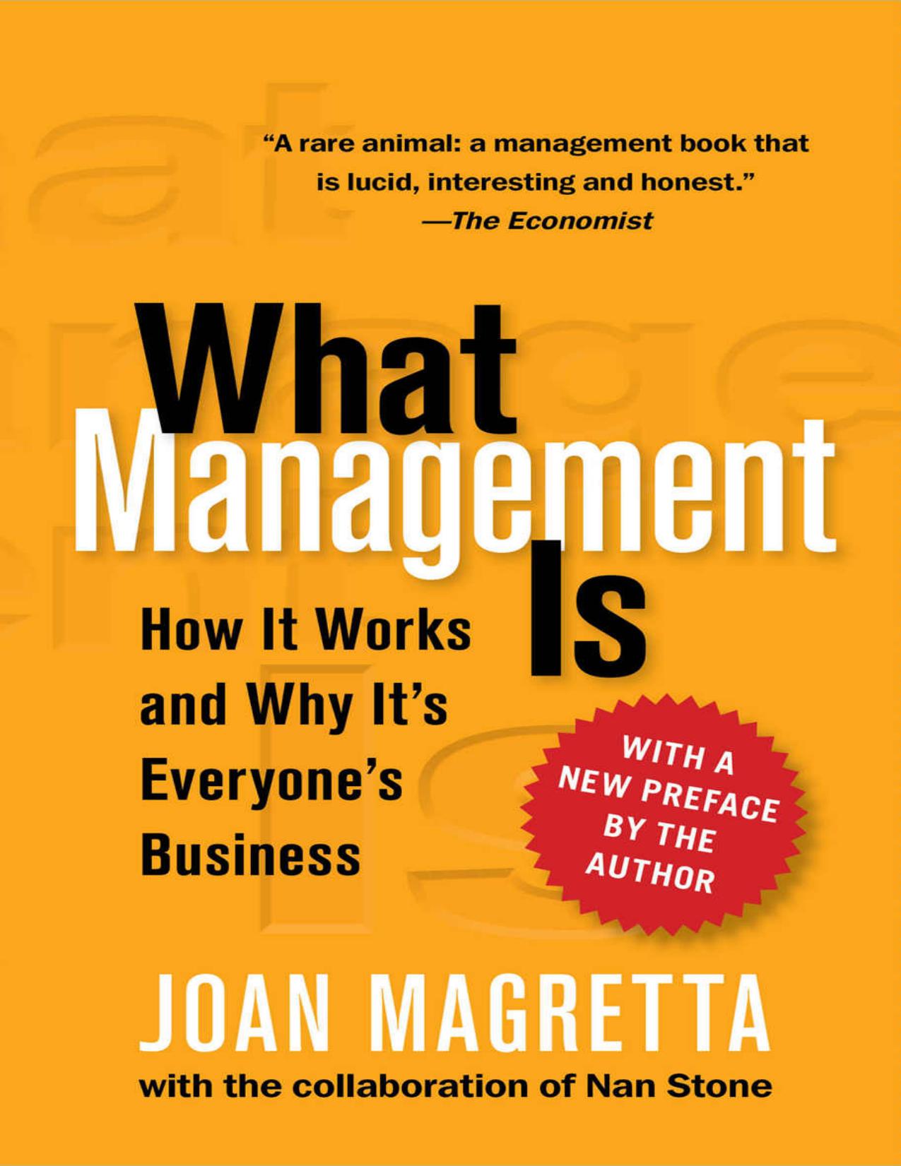 (eBook PDF)What Management Is: How It Works and Why It＆＃39;s Everyone＆＃39;s Business by Joan Magretta