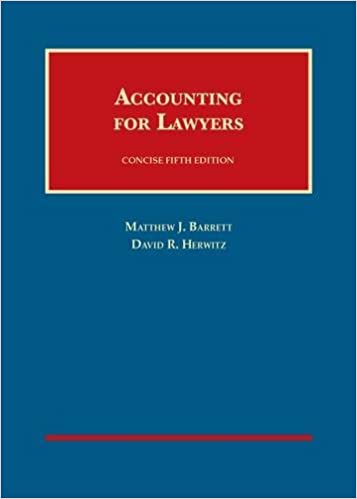 (eBook PDF)Accounting for Lawyers, Concise 5th Edition by Matthew Barrett , David Herwitz 