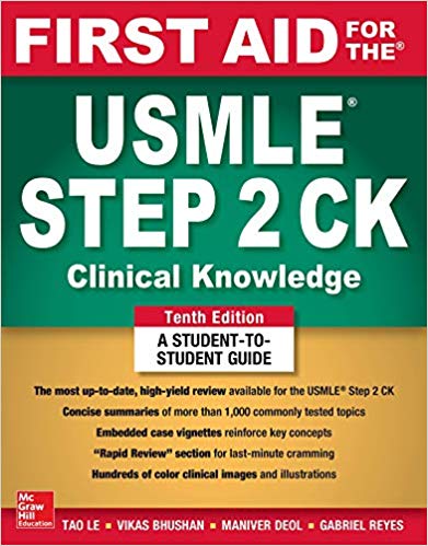 (eBook PDF)First Aid for the USMLE Step 2 CK 2019, 10th Edition by Tao Le , Vikas Bhushan 