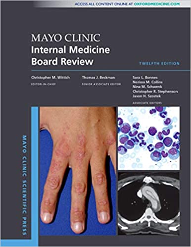 (eBook PDF)Mayo Clinic Internal Medicine Board Review (Mayo Clinic Scientific Press) 12th Edition