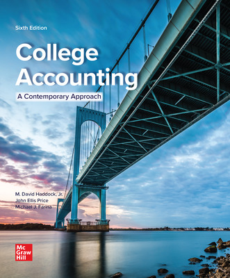 (eBook PDF)ISE Ebook College Accounting A Contemporary Approach 6th Edition  by M. David Haddock,John Price,Michael Farina